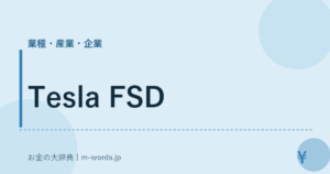 Tesla FSD｜業種・産業・企業｜お金の大辞典