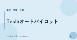 Teslaオートパイロット｜業種・産業・企業｜お金の大辞典