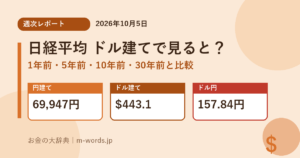 日経平均ドル建て比較 アイキャッチ